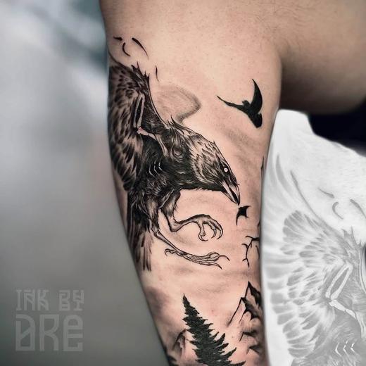 Tatovering udført hos Raven Ink